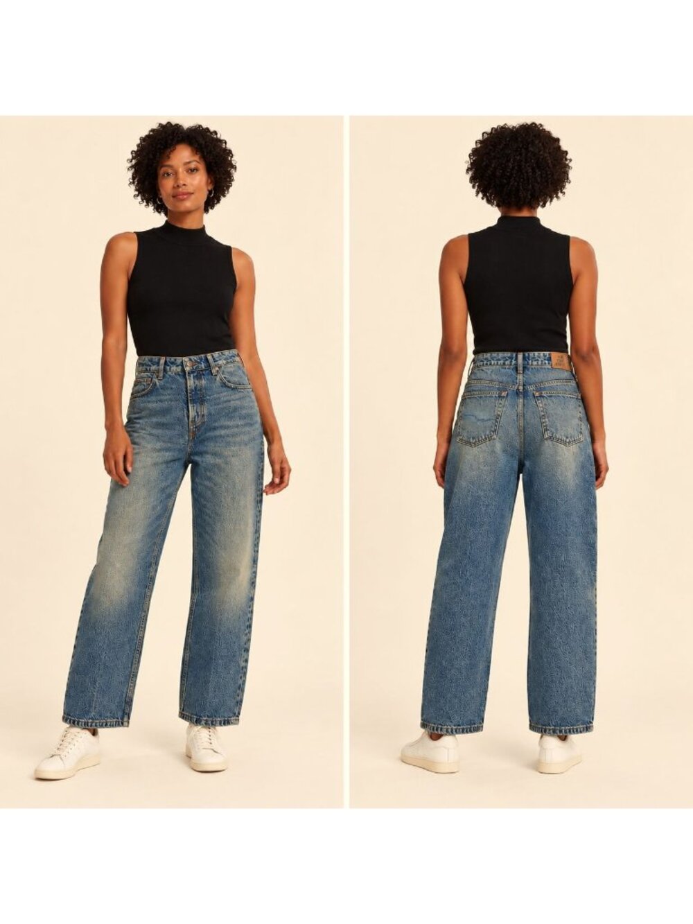 We The Free Sz 25 Free People Deep Trance Dropped Boyfriend Jeans Barrel Leg